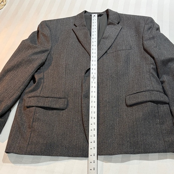 Jos. A. Bank Charcoal Blazer Gray Wool Business Suit Coat Formal Sport-coat EUC - Picture 17 of 17